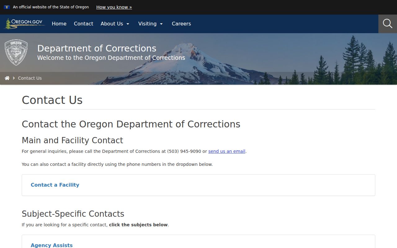 Jefferson County Madras criminal history image of DOC and Deer Ridge contacts